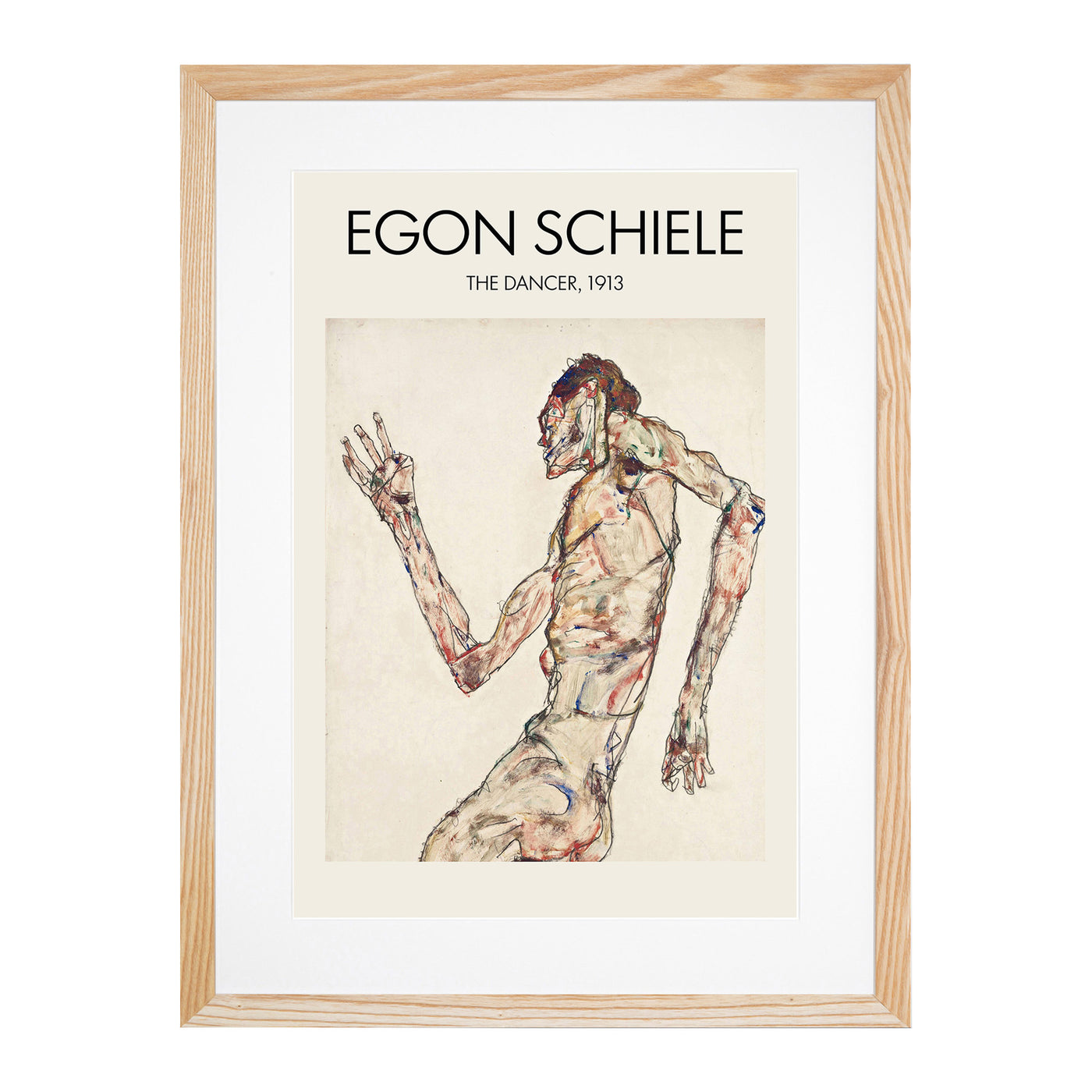 The Dancer Print By Egon Schiele