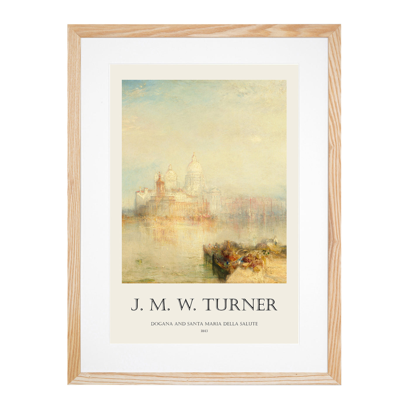 The Dogana And Santa Maria Della Salute Print By Joseph-Mallord William Turner