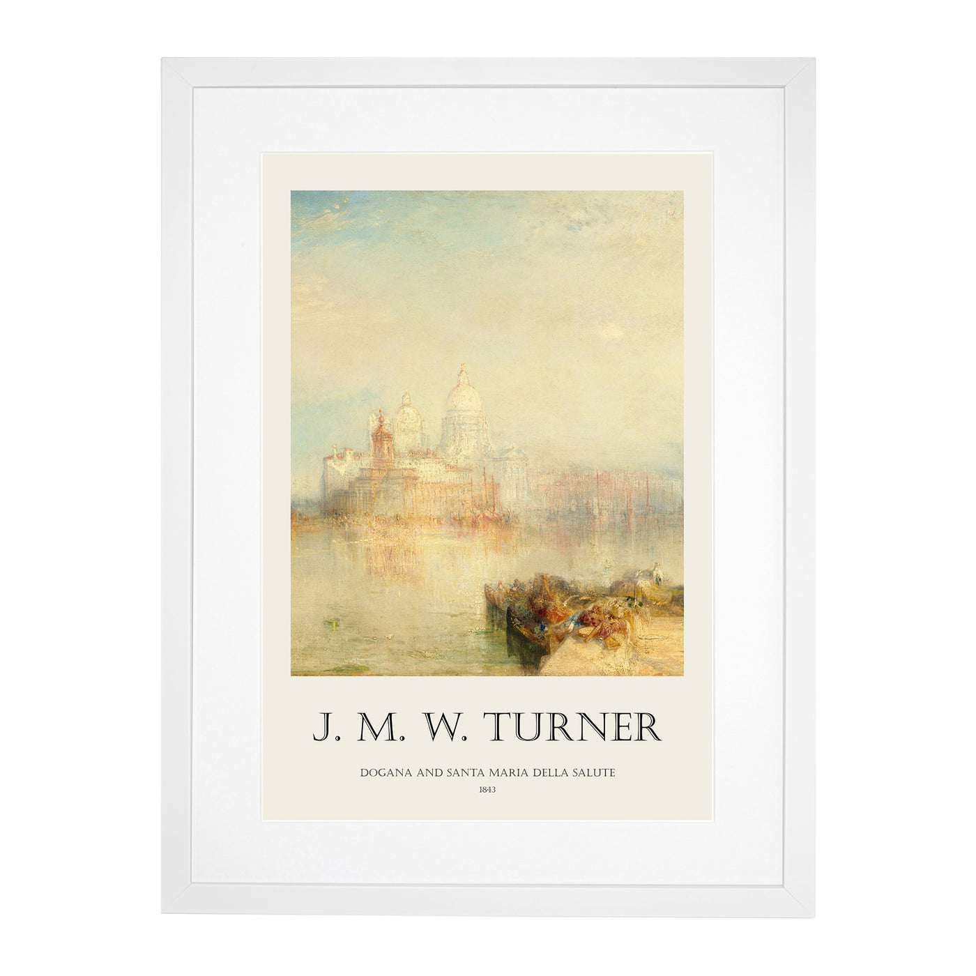 The Dogana And Santa Maria Della Salute Print By Joseph-Mallord William Turner