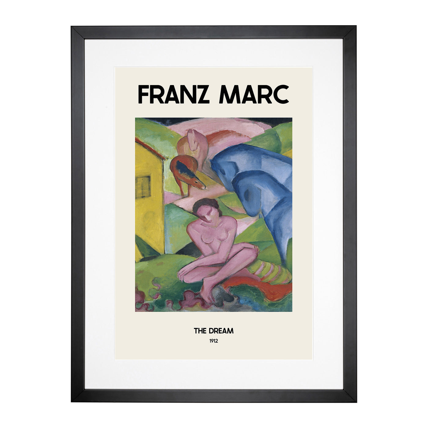 The Dream Print By Franz Marc Framed Print Main Image