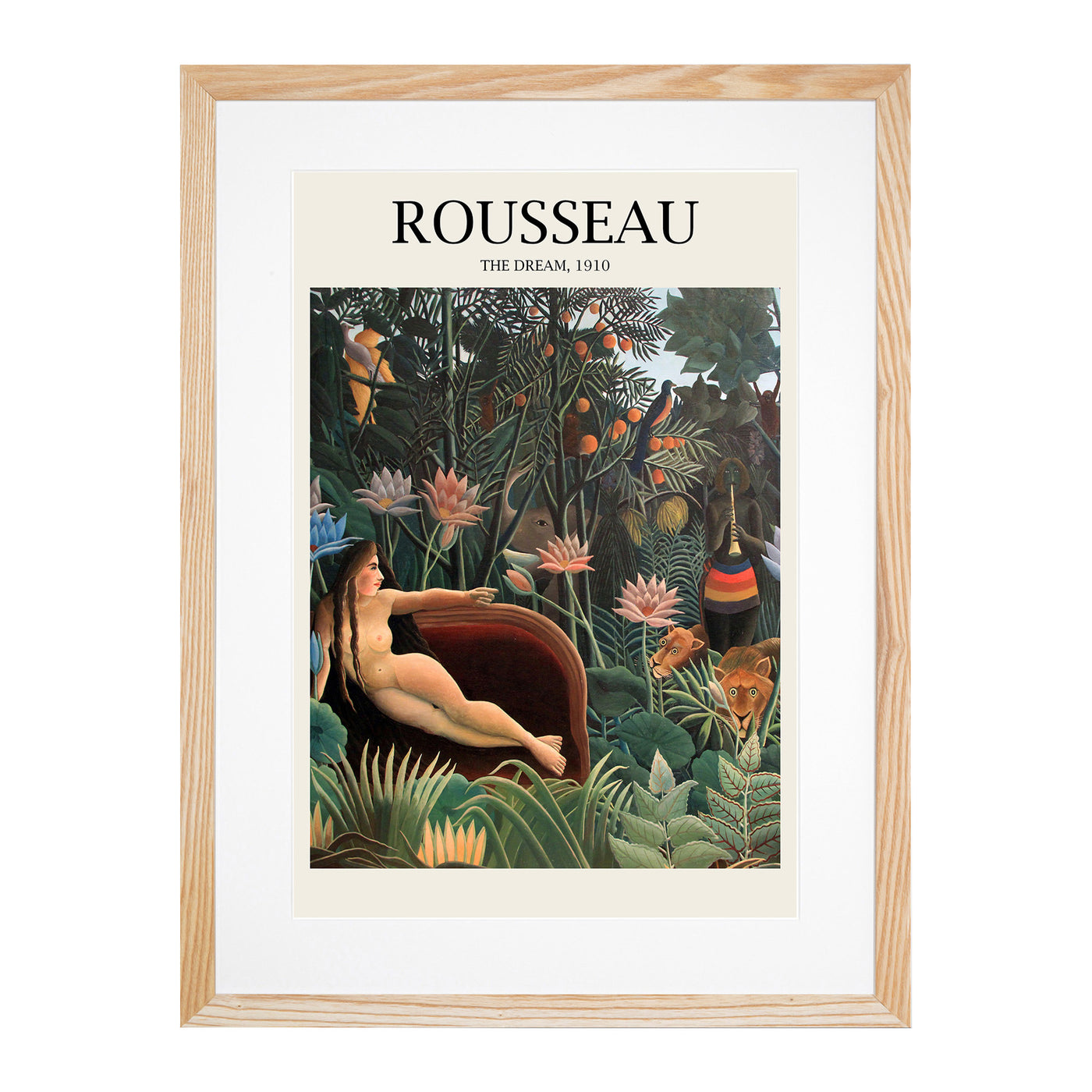 The Dream Print By Henri Rousseau