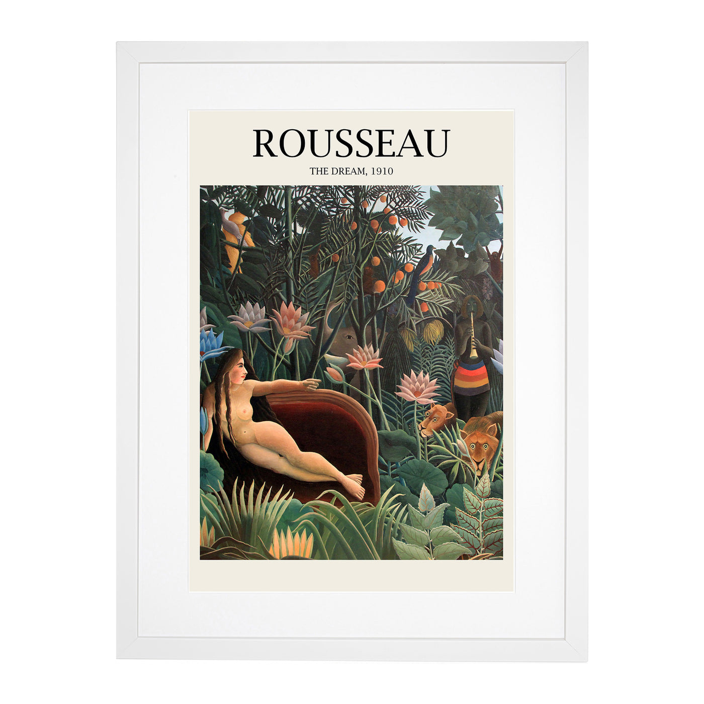 The Dream Print By Henri Rousseau