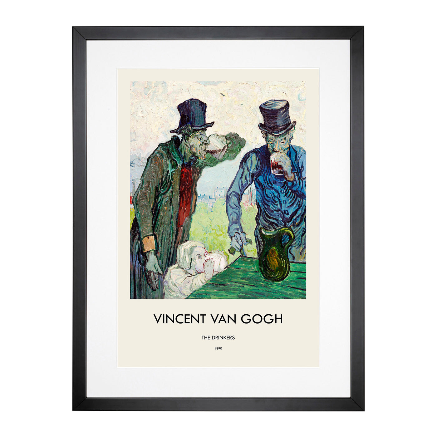 The Drinkers After Daumier Print By Vincent Van Gogh Framed Print Main Image