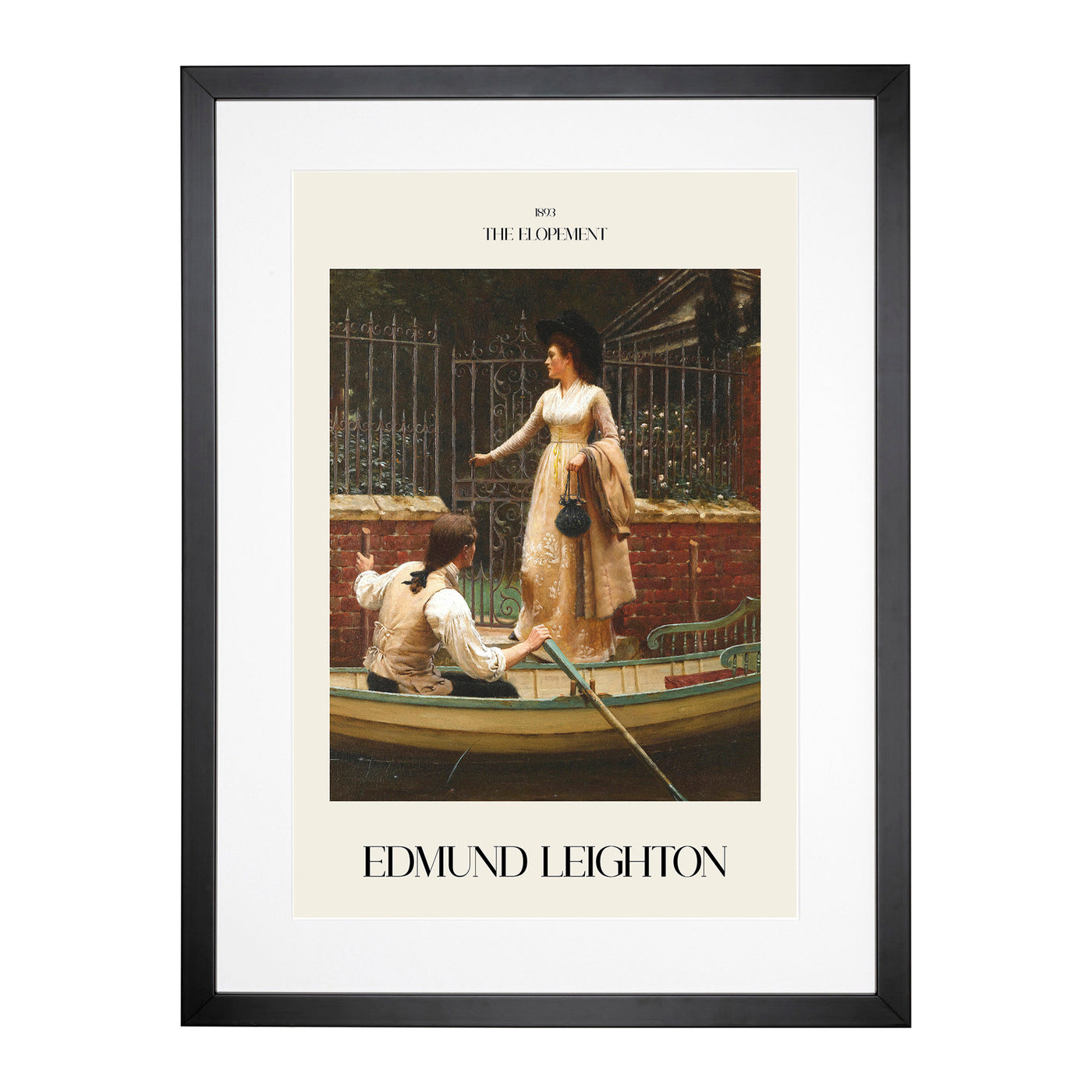 The Elopement Print By Edmund Leighton Framed Print Main Image