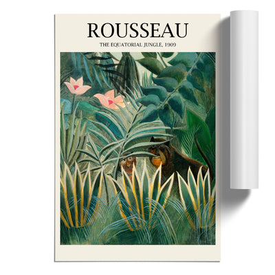 The Equatorial Jungle Print By Henri Rousseau