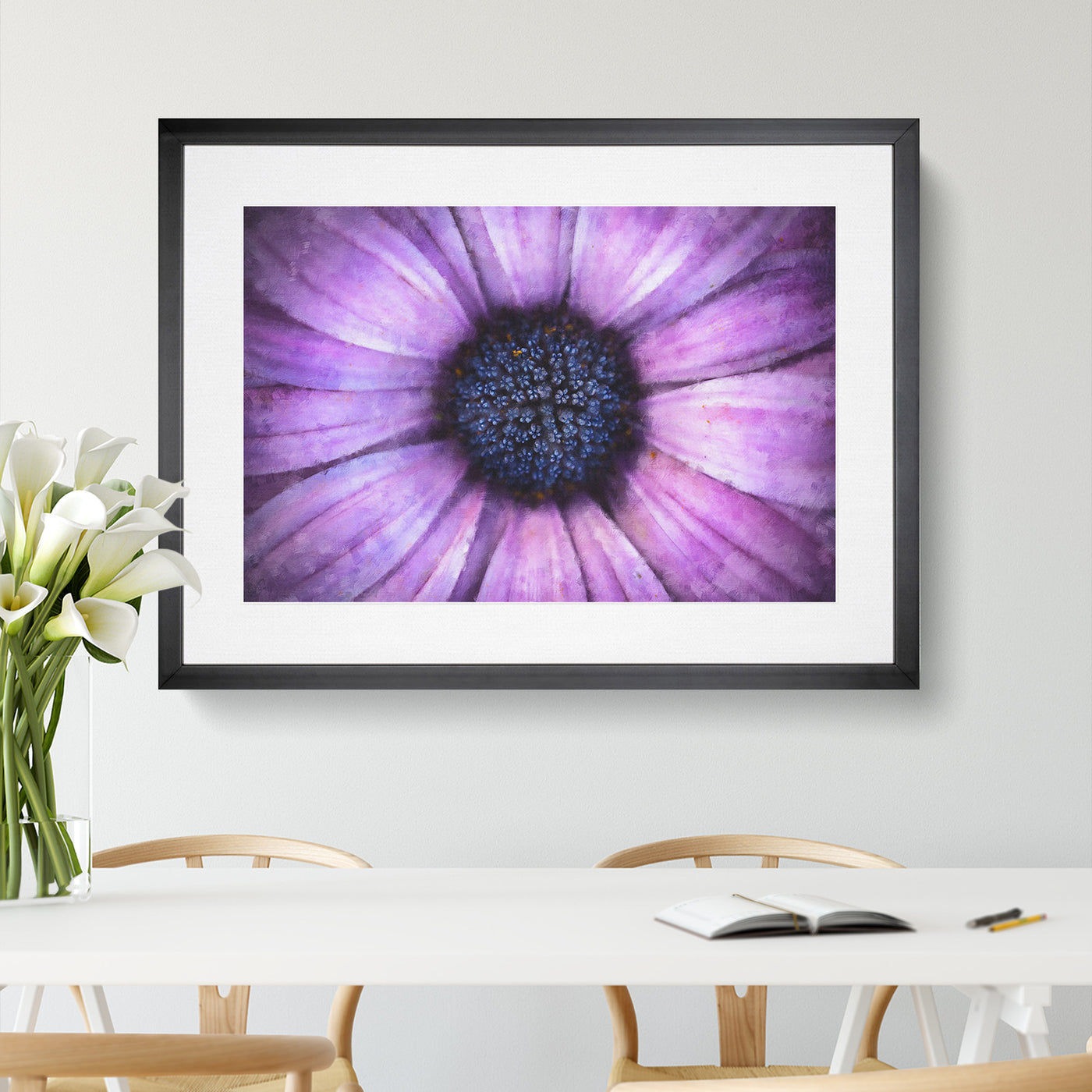 The Eye Of A Purple Flower