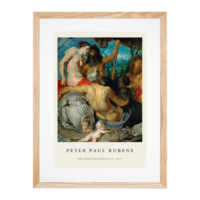 The Four Continents Print By Peter Paul Rubens