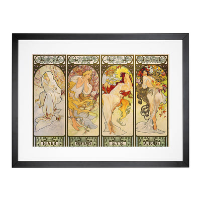 The Four Seasons By Alphonse Mucha