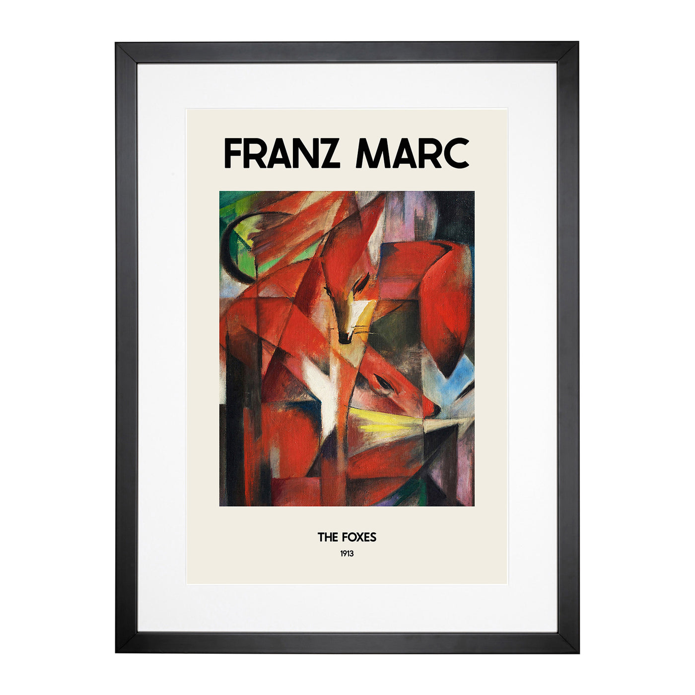 The Foxes Vol.1 Print By Franz Marc Framed Print Main Image