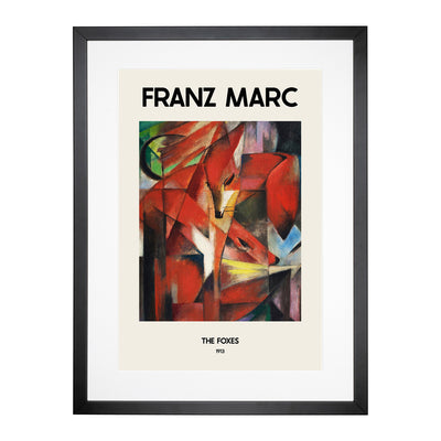 The Foxes Vol.1 Print By Franz Marc Framed Print Main Image