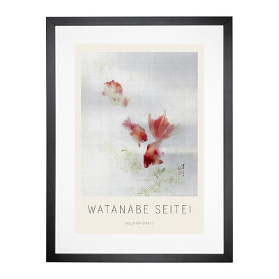 The Goldfish Print By Watanabe Seitei Framed Print Main Image