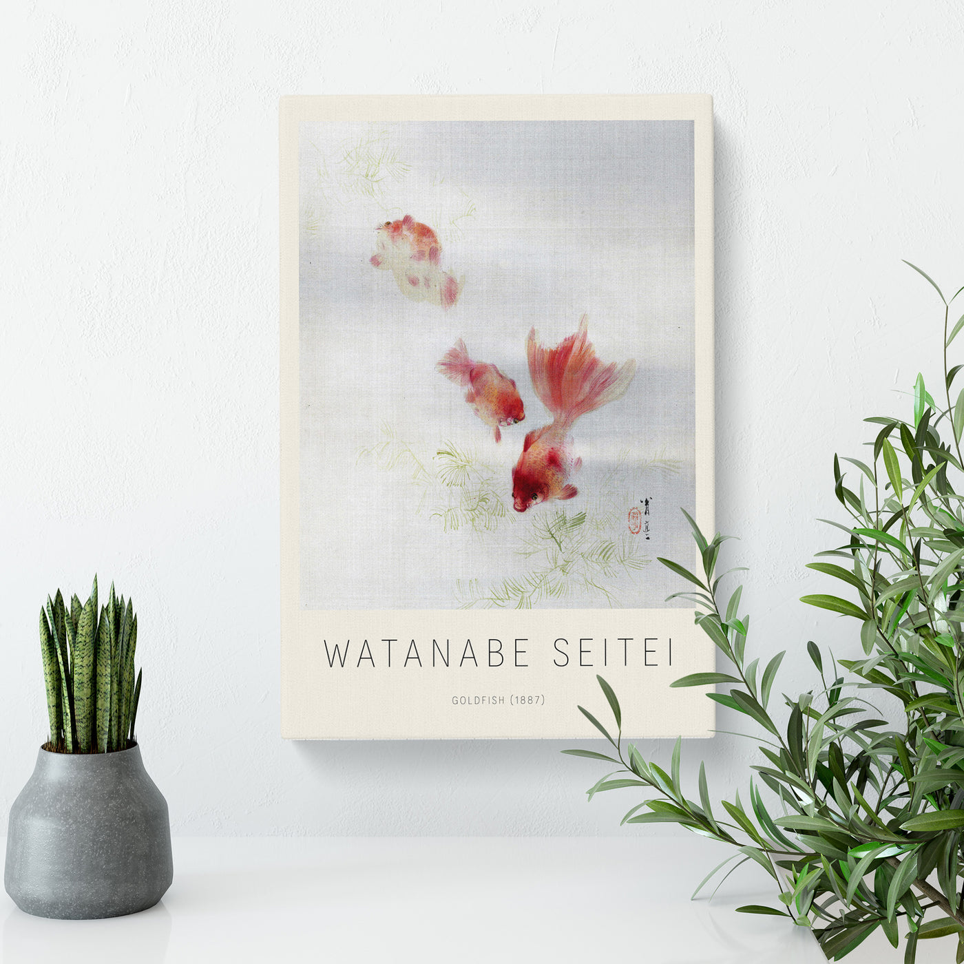 The Goldfish Print By Watanabe Seitei