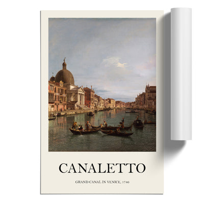 The Grand Canal In Venice Print By Giovanni Canaletto