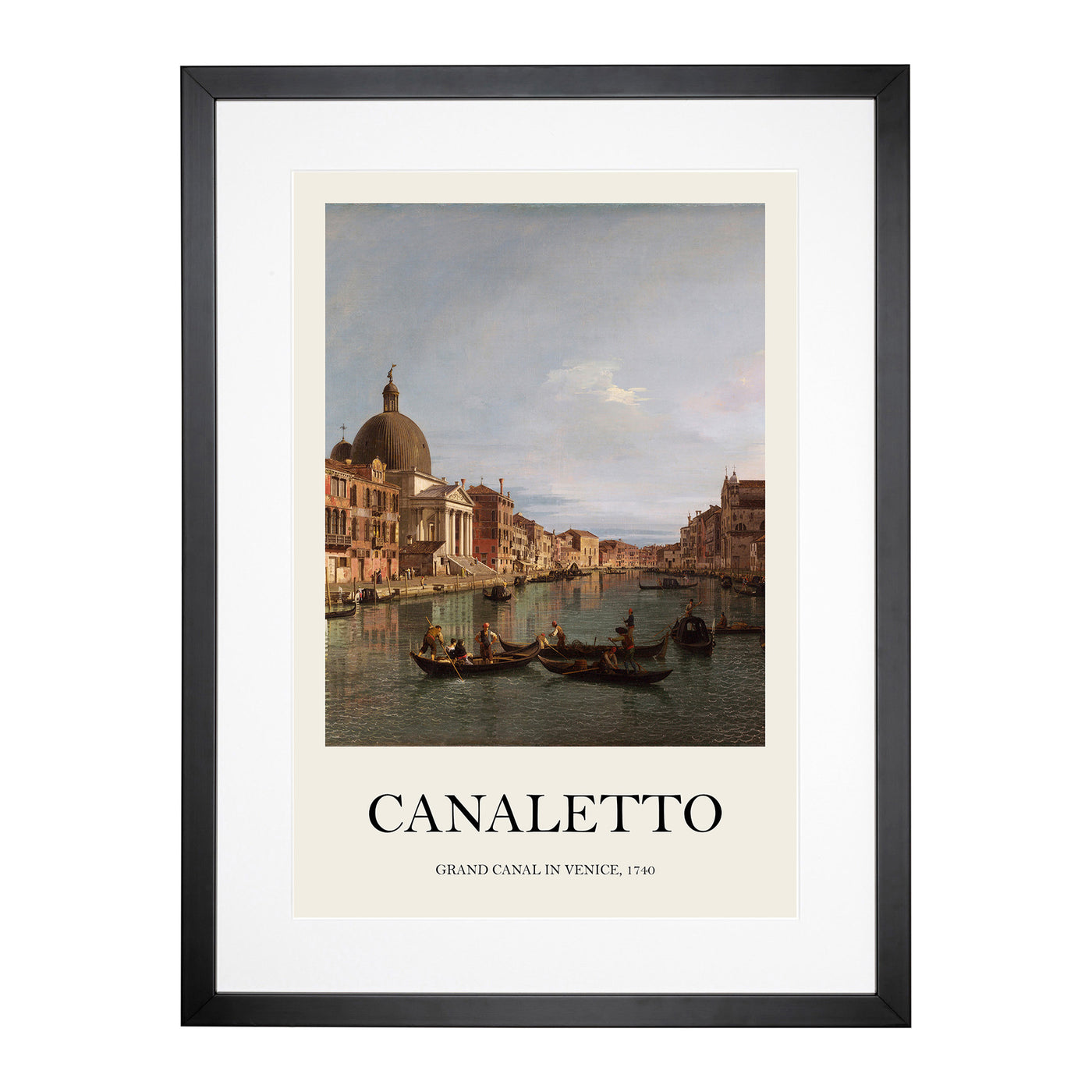 The Grand Canal In Venice Print By Giovanni Canaletto Framed Print Main Image