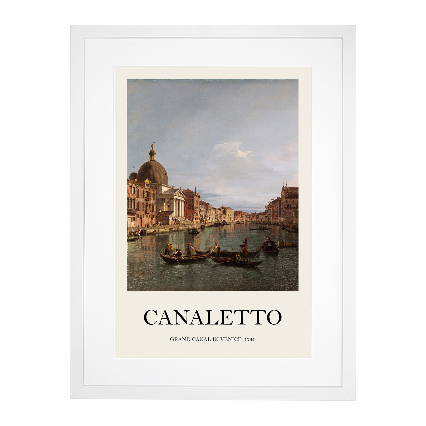 The Grand Canal In Venice Print By Giovanni Canaletto