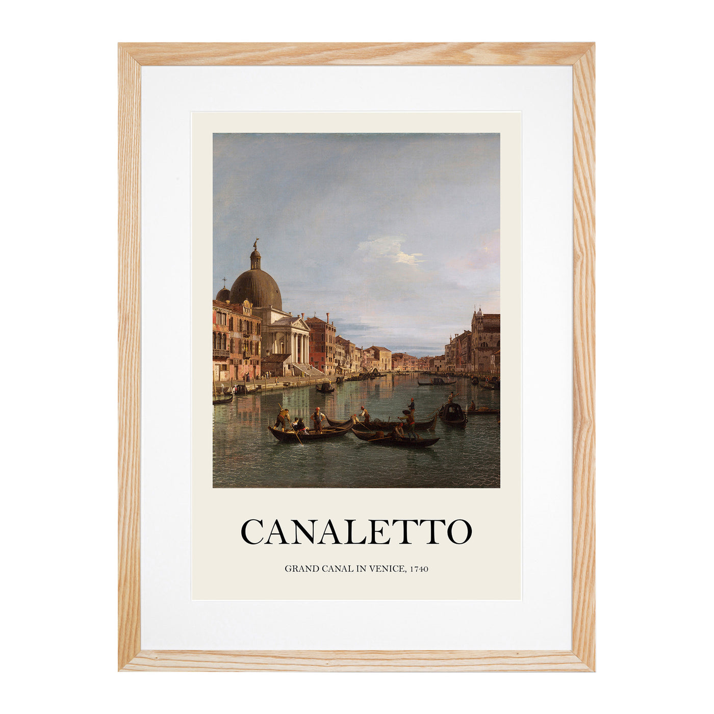 The Grand Canal In Venice Print By Giovanni Canaletto