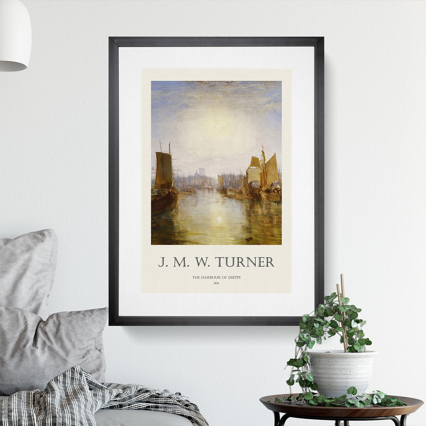 The Harbor Of Dieppe Print By Joseph-Mallord William Turner