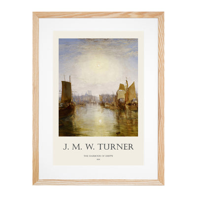 The Harbor Of Dieppe Print By Joseph-Mallord William Turner