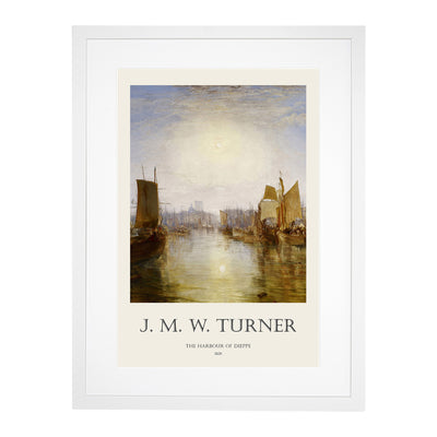 The Harbor Of Dieppe Print By Joseph-Mallord William Turner