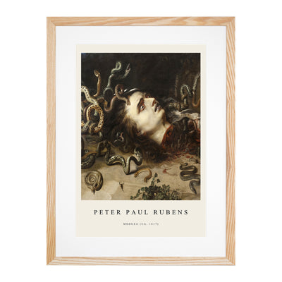 The Head Of Medusa Print By Peter Paul Rubens