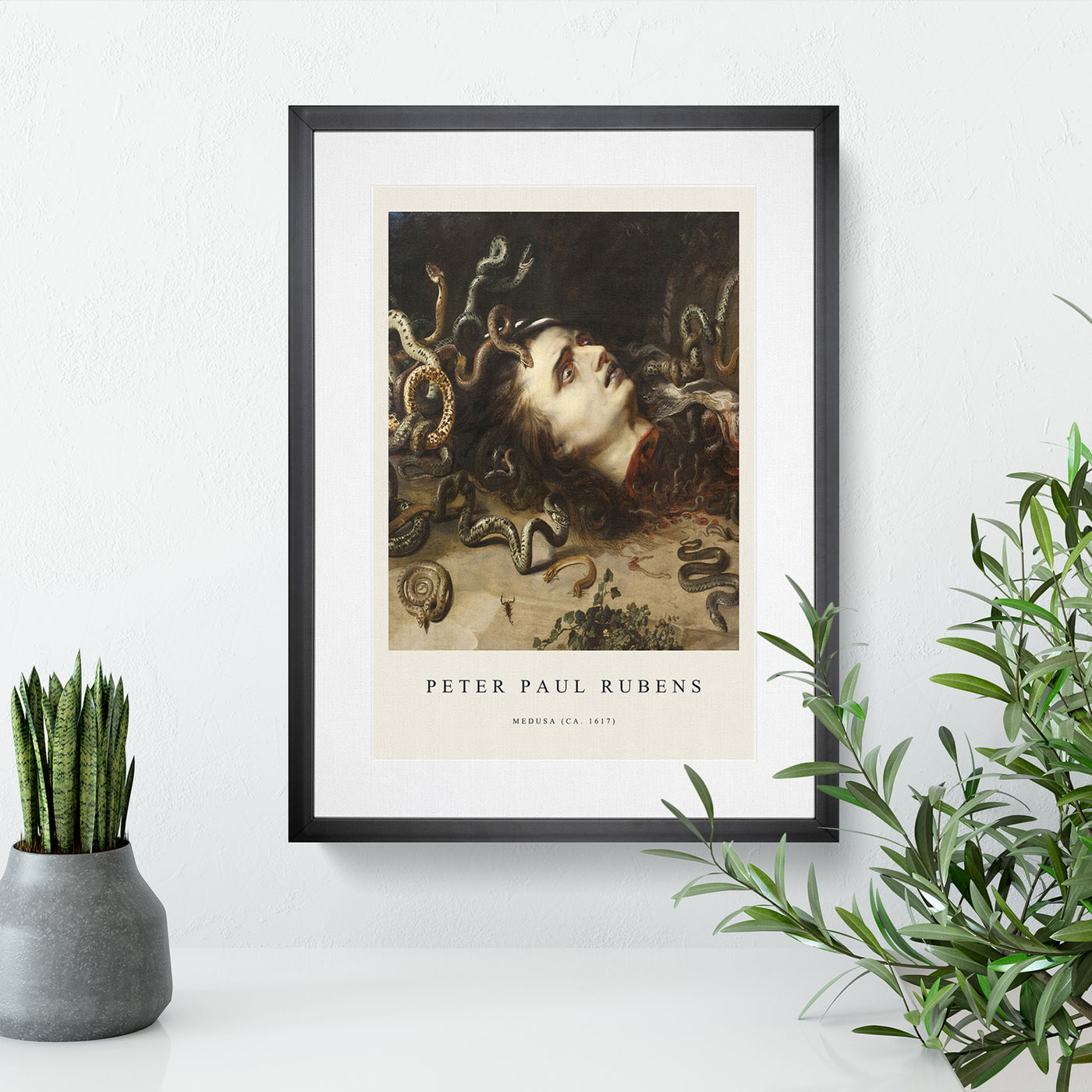 The Head Of Medusa Print By Peter Paul Rubens