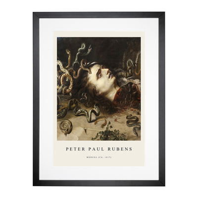 The Head Of Medusa Print By Peter Paul Rubens Framed Print Main Image