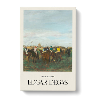 The Horse Races Print By Edgar Degas Canvas Print Main Image