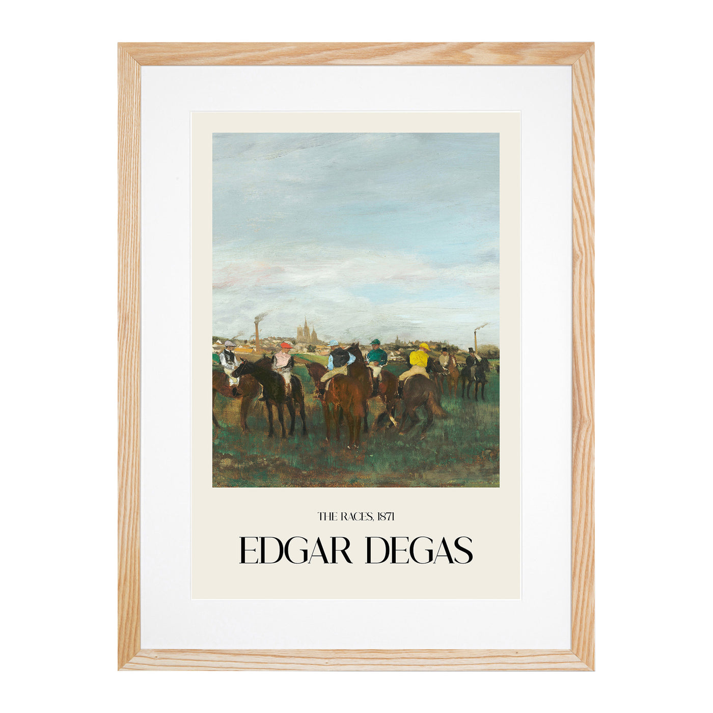 The Horse Races Print By Edgar Degas