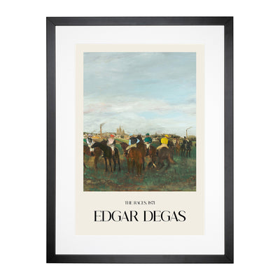 The Horse Races Print By Edgar Degas Framed Print Main Image