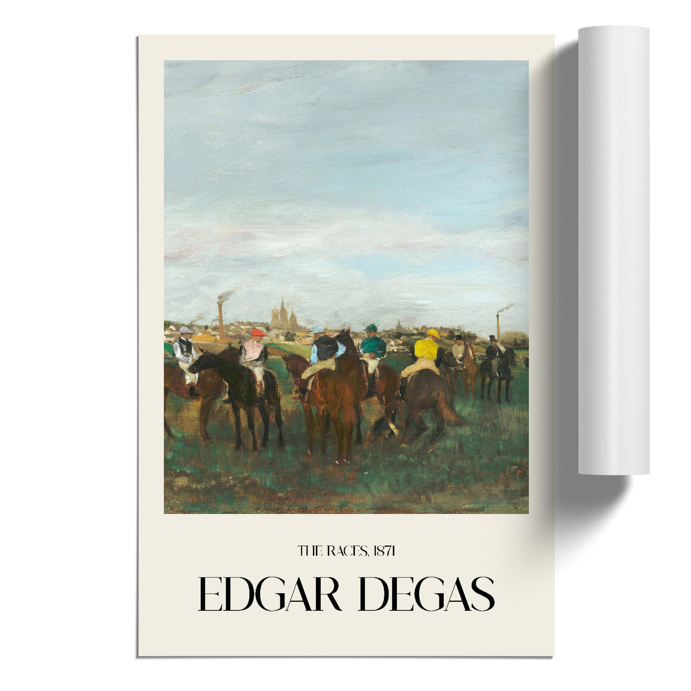 The Horse Races Print By Edgar Degas