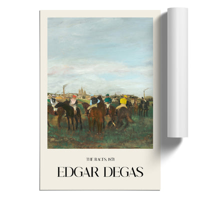 The Horse Races Print By Edgar Degas