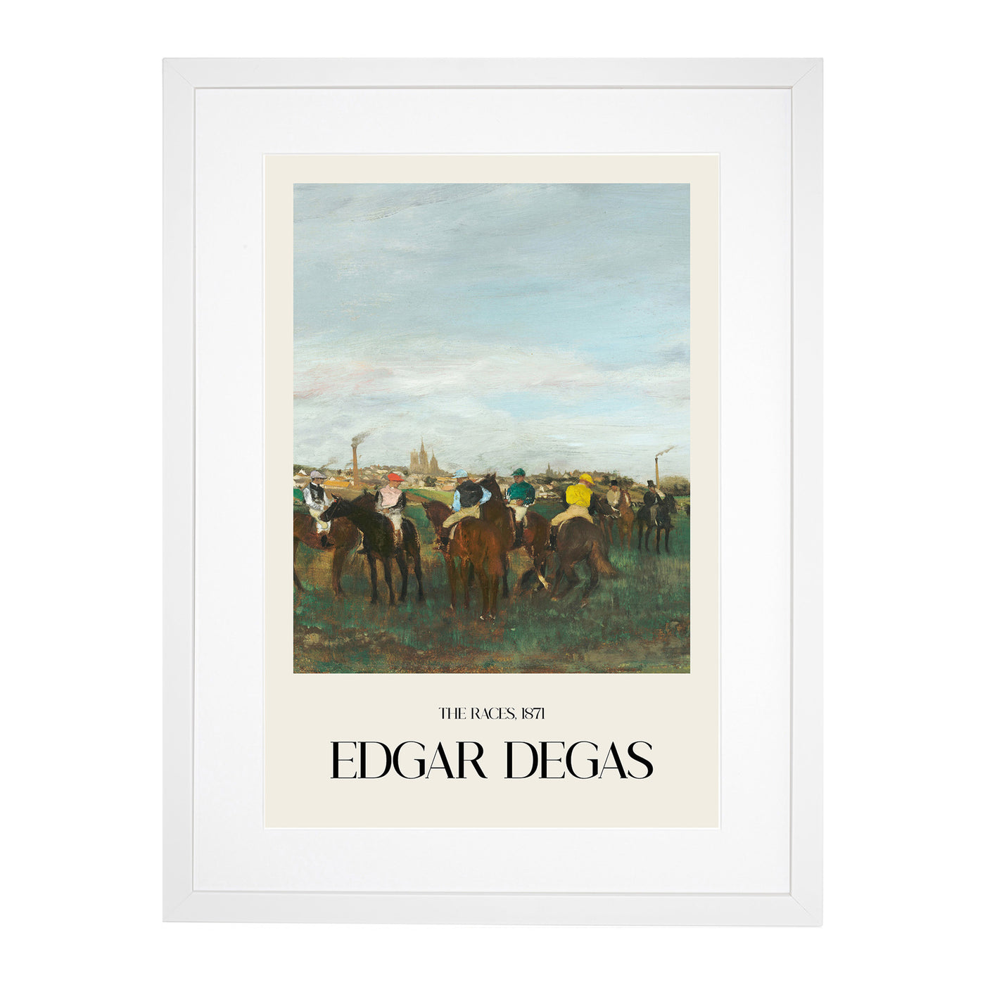 The Horse Races Print By Edgar Degas