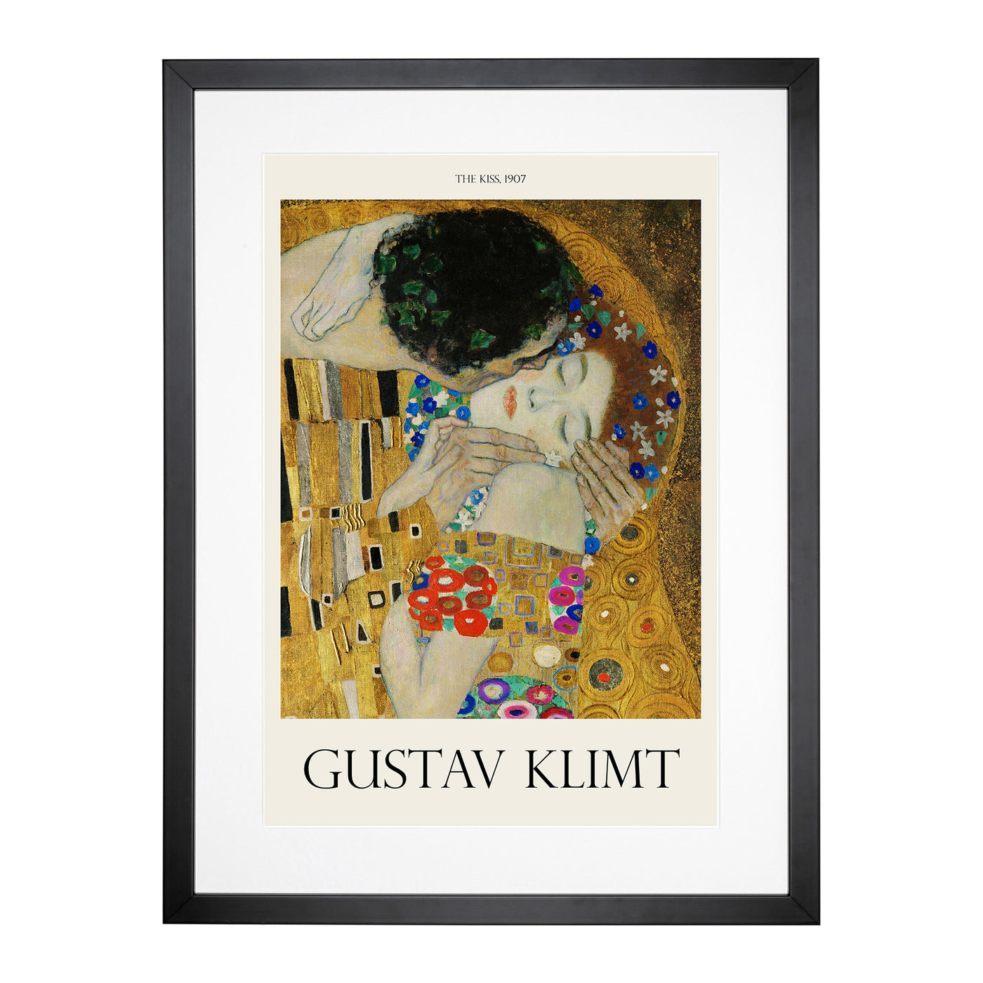 The Kiss Vol.3 Print By Gustav Klimt Framed Print Main Image