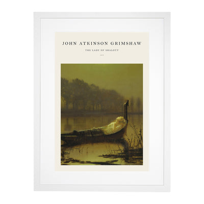 The Lady Of Shalott Print By John Atkinson Grimshaw