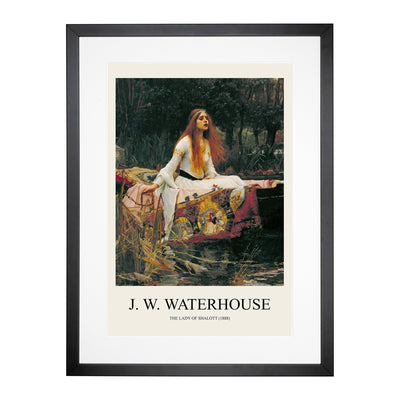 The Lady Of Shalott Print By John William Waterhouse Framed Print Main Image