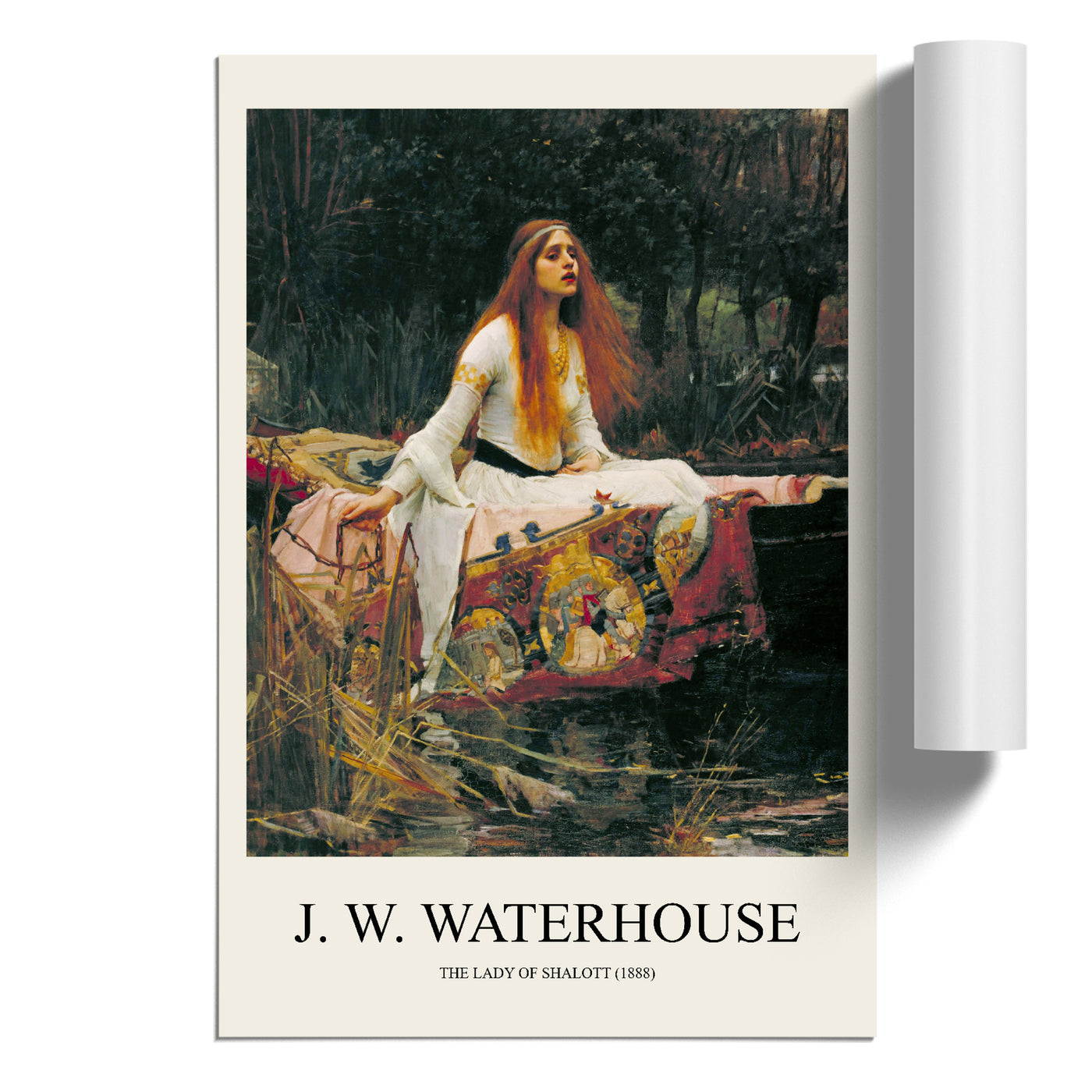 The Lady Of Shalott Print By John William Waterhouse