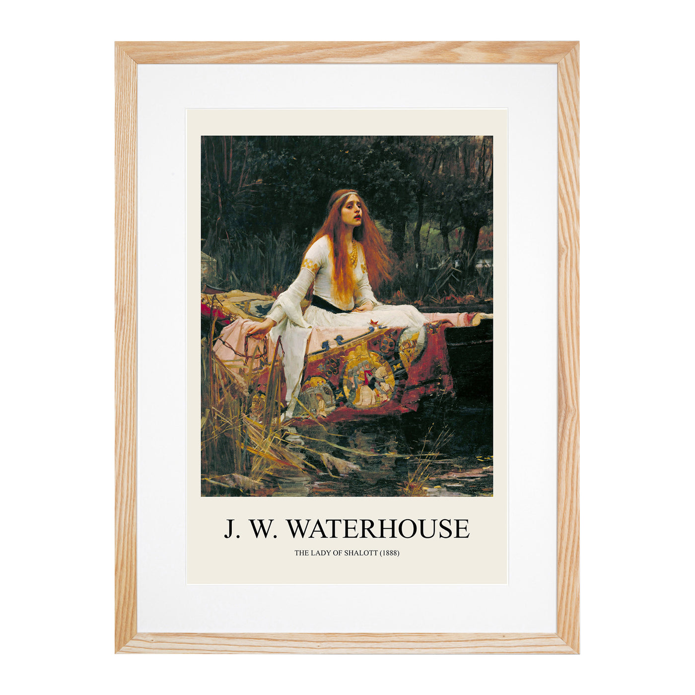 The Lady Of Shalott Print By John William Waterhouse