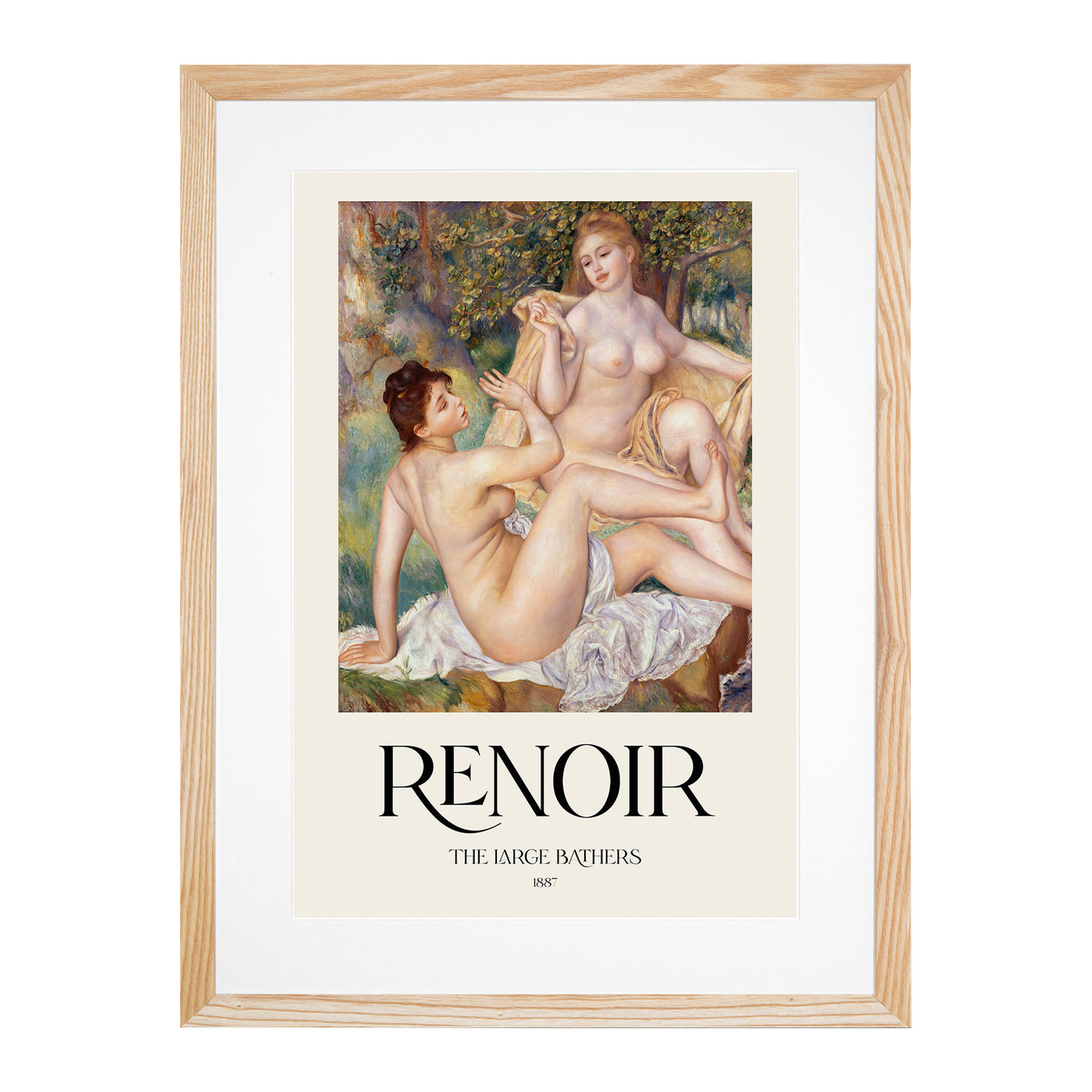 The Large Bathers Print By Pierre-Auguste Renoir