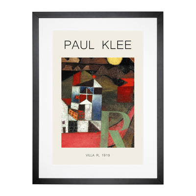 The Letter R Print By Paul Klee Framed Print Main Image