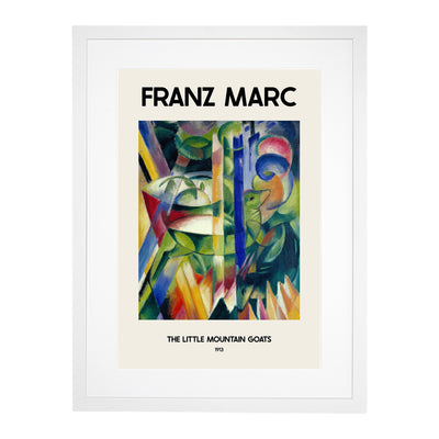 The Little Mountain Goats Print By Franz Marc