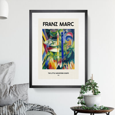 The Little Mountain Goats Print By Franz Marc