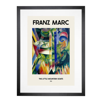 The Little Mountain Goats Print By Franz Marc Framed Print Main Image