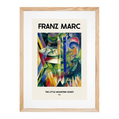 The Little Mountain Goats Print By Franz Marc