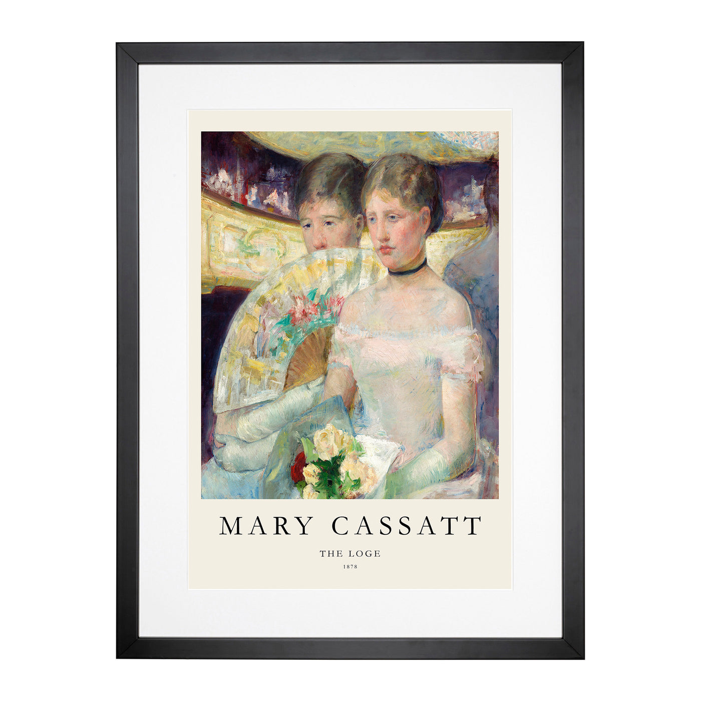 The Loge Print By Mary Cassatt Framed Print Main Image