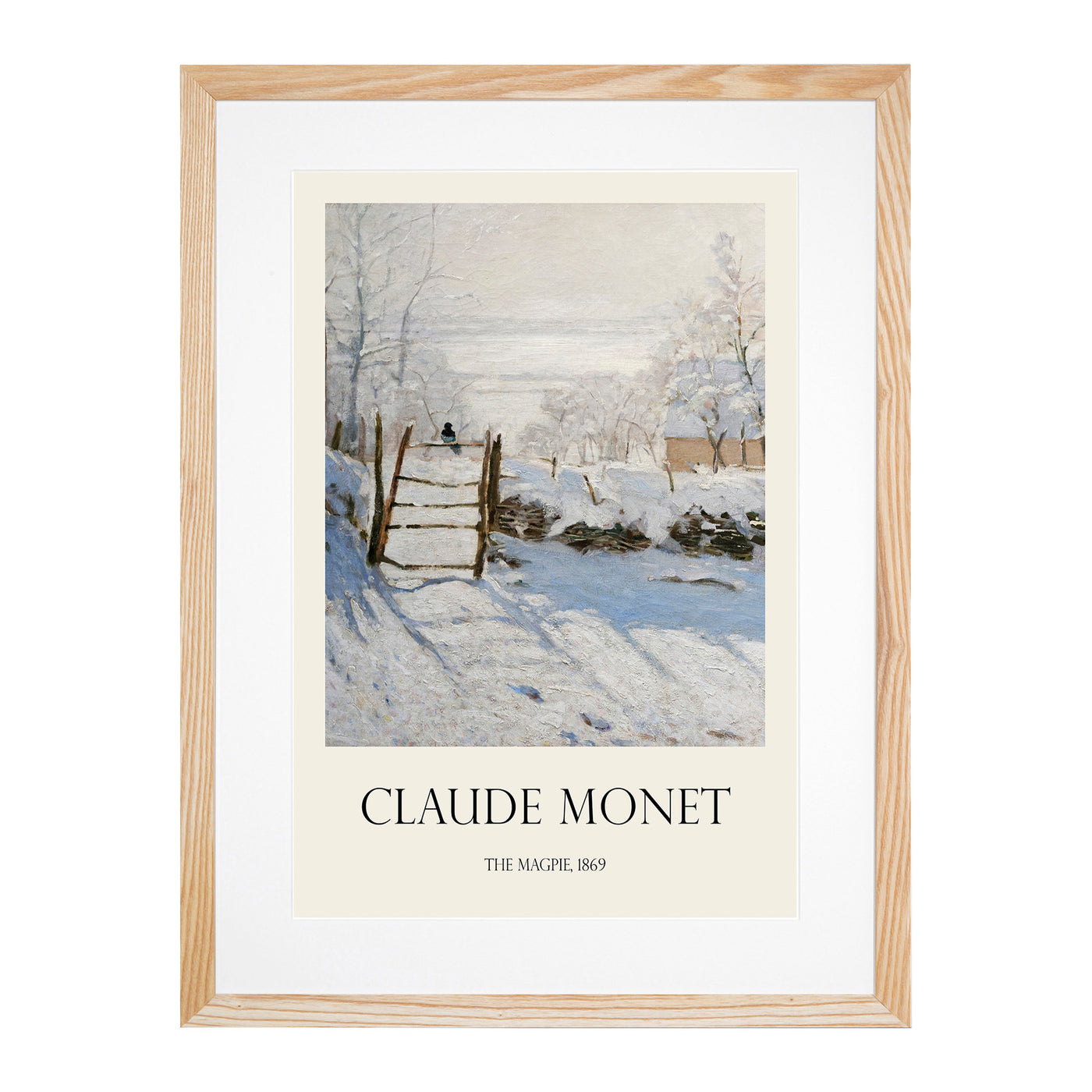 The Magpie Print By Claude Monet