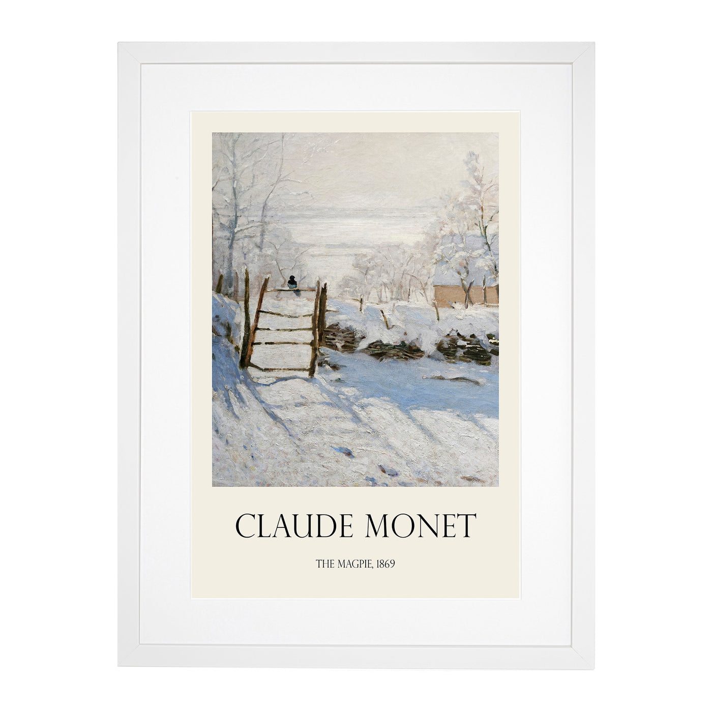 The Magpie Print By Claude Monet