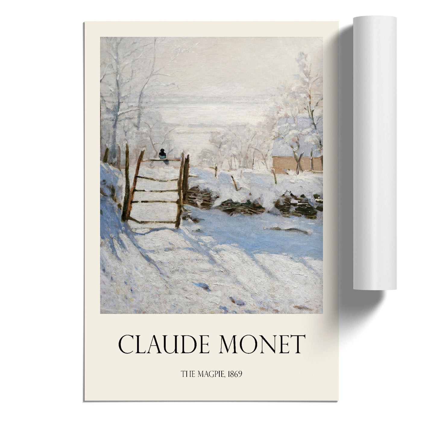 The Magpie Print By Claude Monet