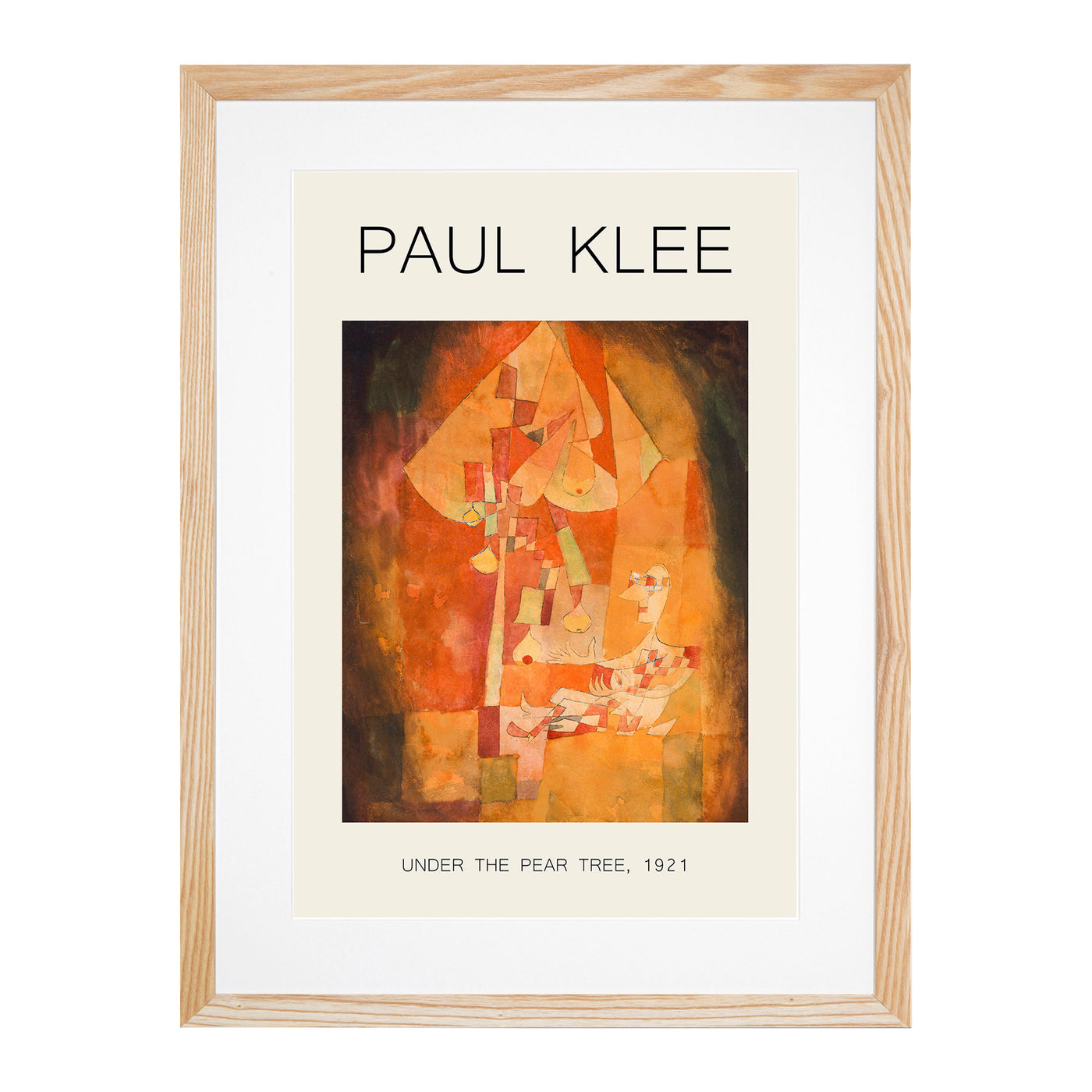 The Man Under The Pear Tree Print By Paul Klee