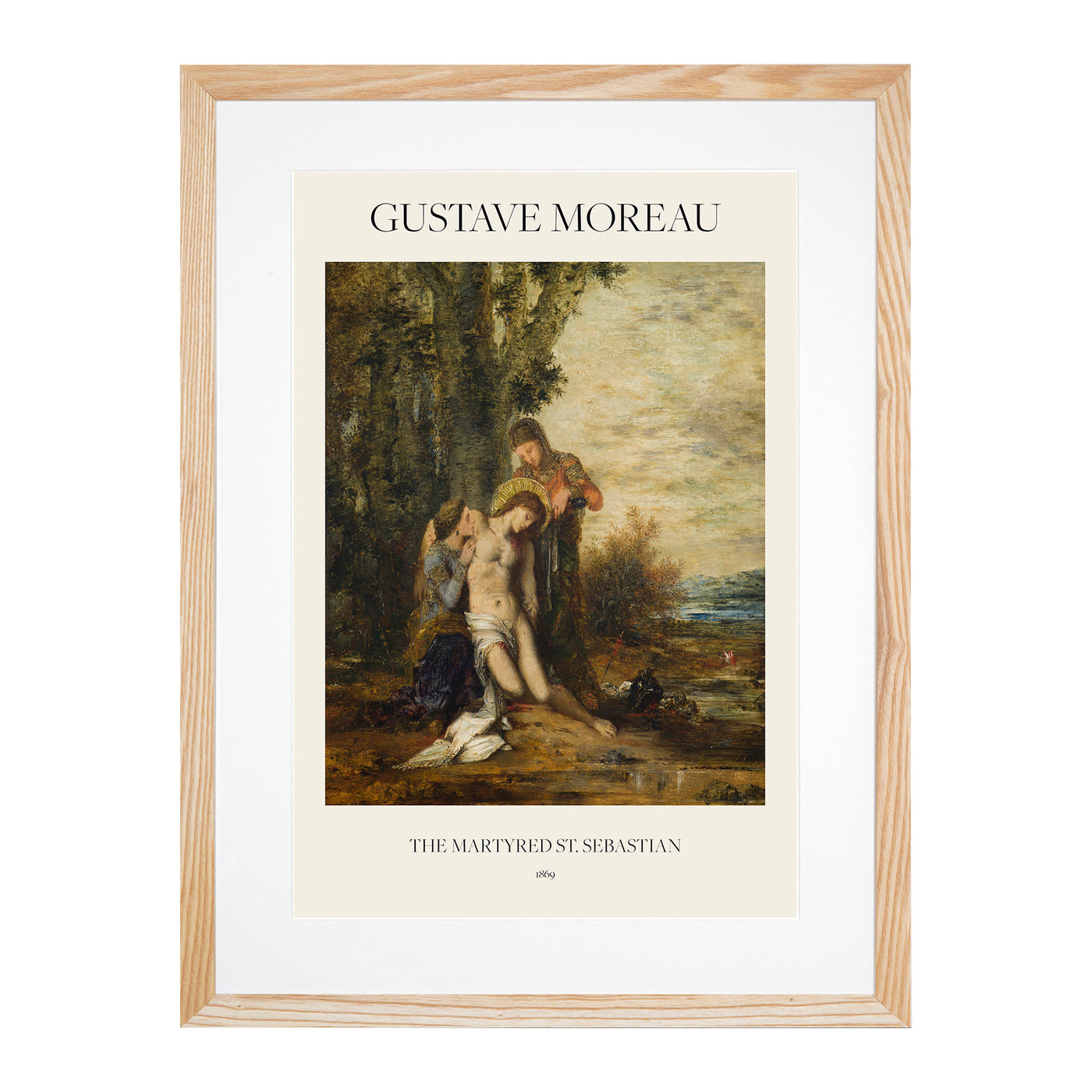 The Martyred Saint Sebastian Print By Gustave Moreau