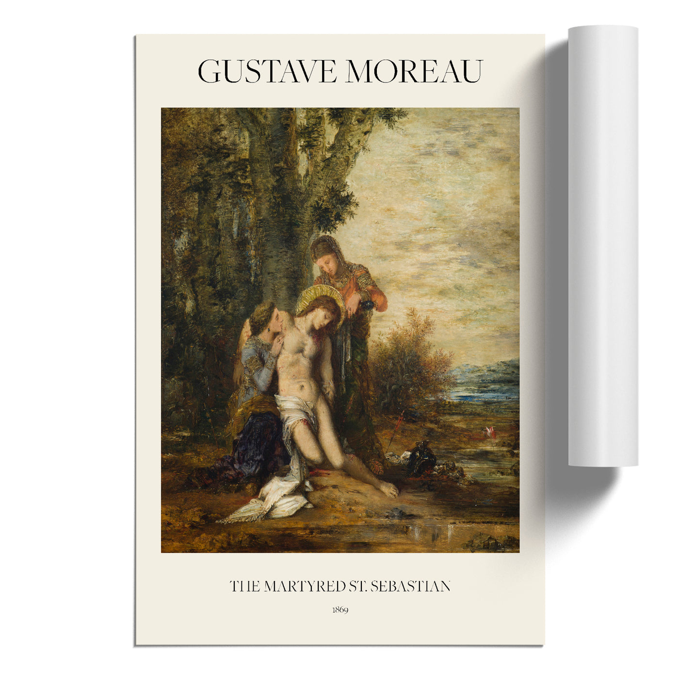 The Martyred Saint Sebastian Print By Gustave Moreau